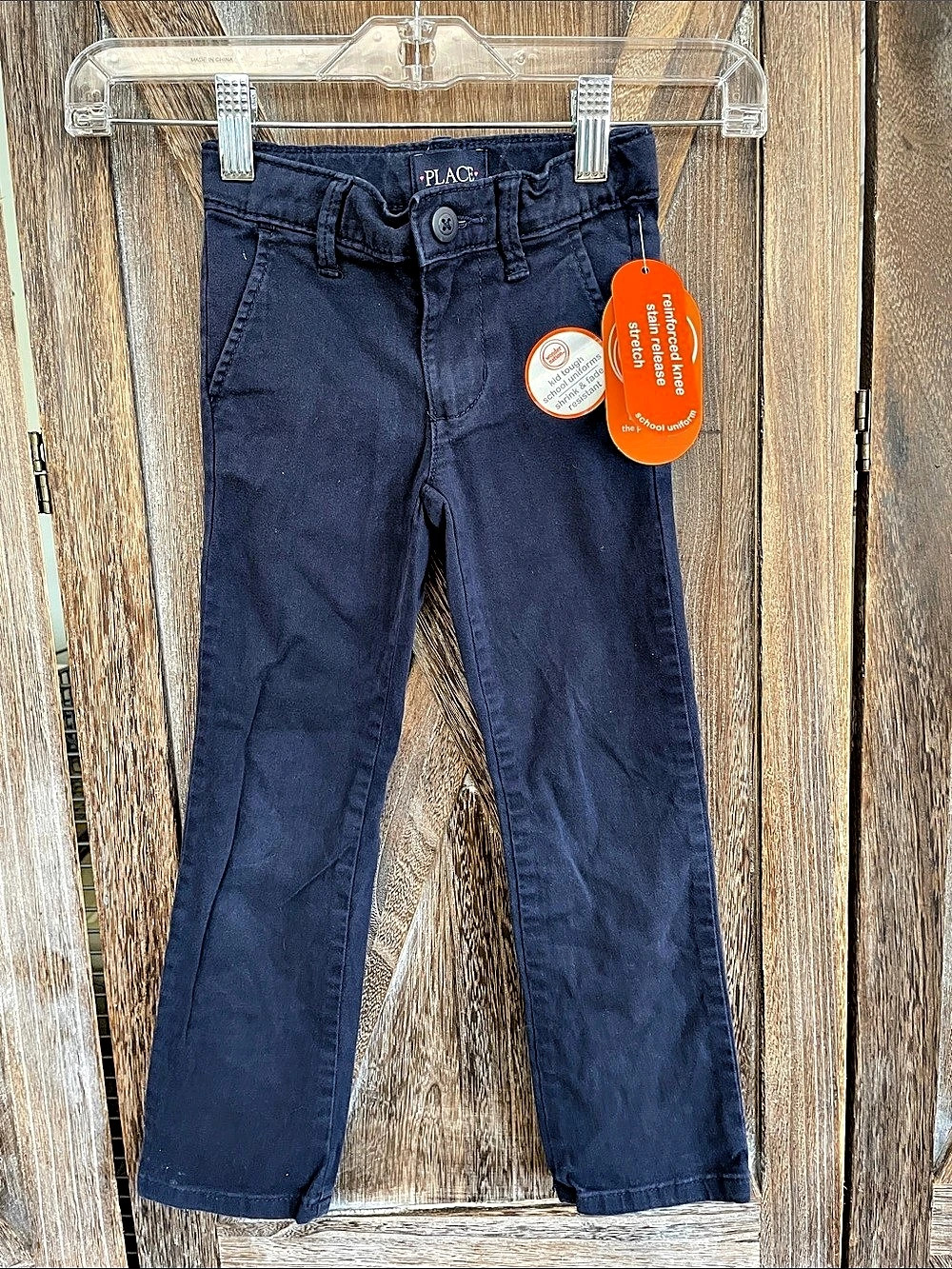The Children's Place Uniform Pants Boys Size 5 Navy NWT